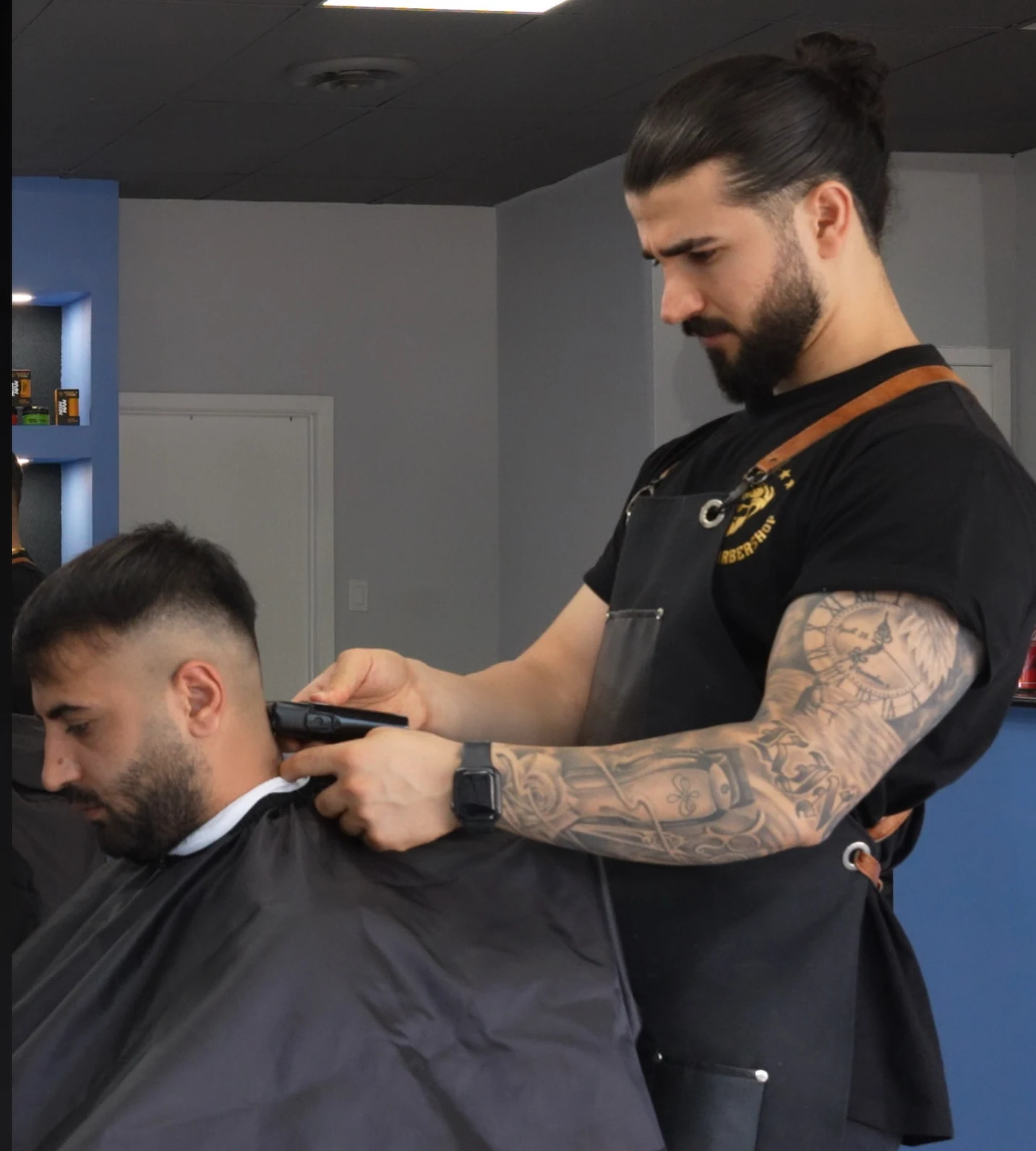 AYHAN'S Barbershop chair portrait